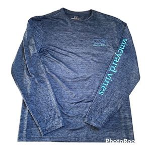 Men’s Vineyard Vines Navy Performance Long Sleeve Size Small